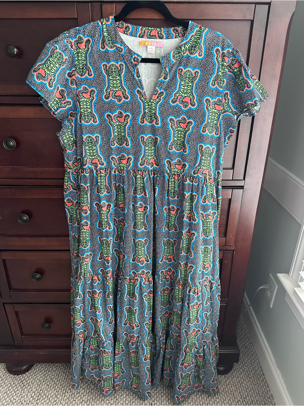 Briton Court Andi Tiger Maxi Dress size XL